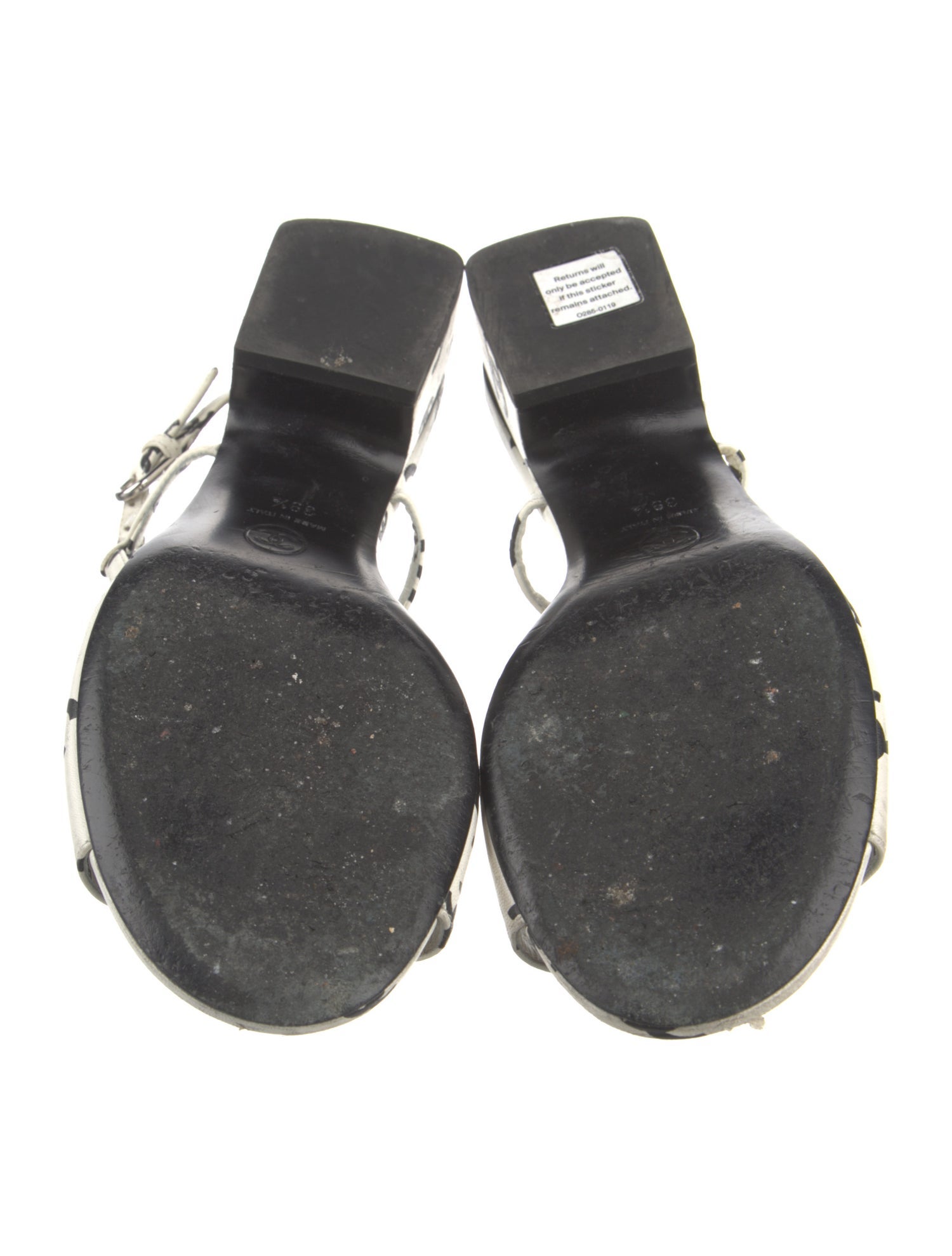 Chanel 2022 Interlocking CC Logo Slingback Sandals